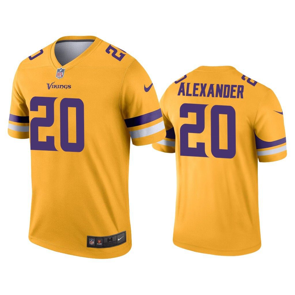 Men Minnesota Vikings #20 Mackensie Alexander Nike Gold Inverted Legend NFL Jersey->minnesota vikings->NFL Jersey